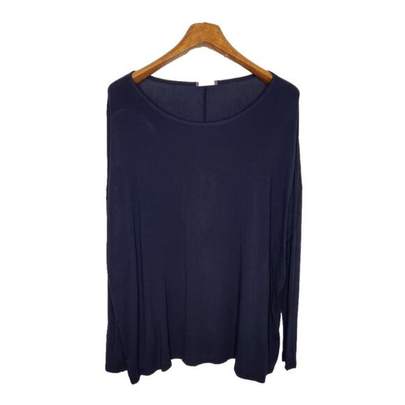 Vince Longsleeve Navy Pullover Tee Size Medium‎ - Picture 1 of 9